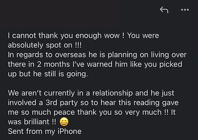 Original Goddess Energy client testimonial 15