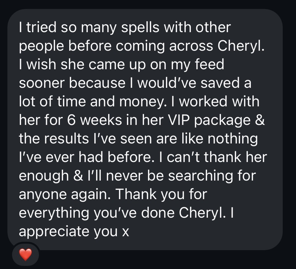 Original Goddess Energy client testimonial 1